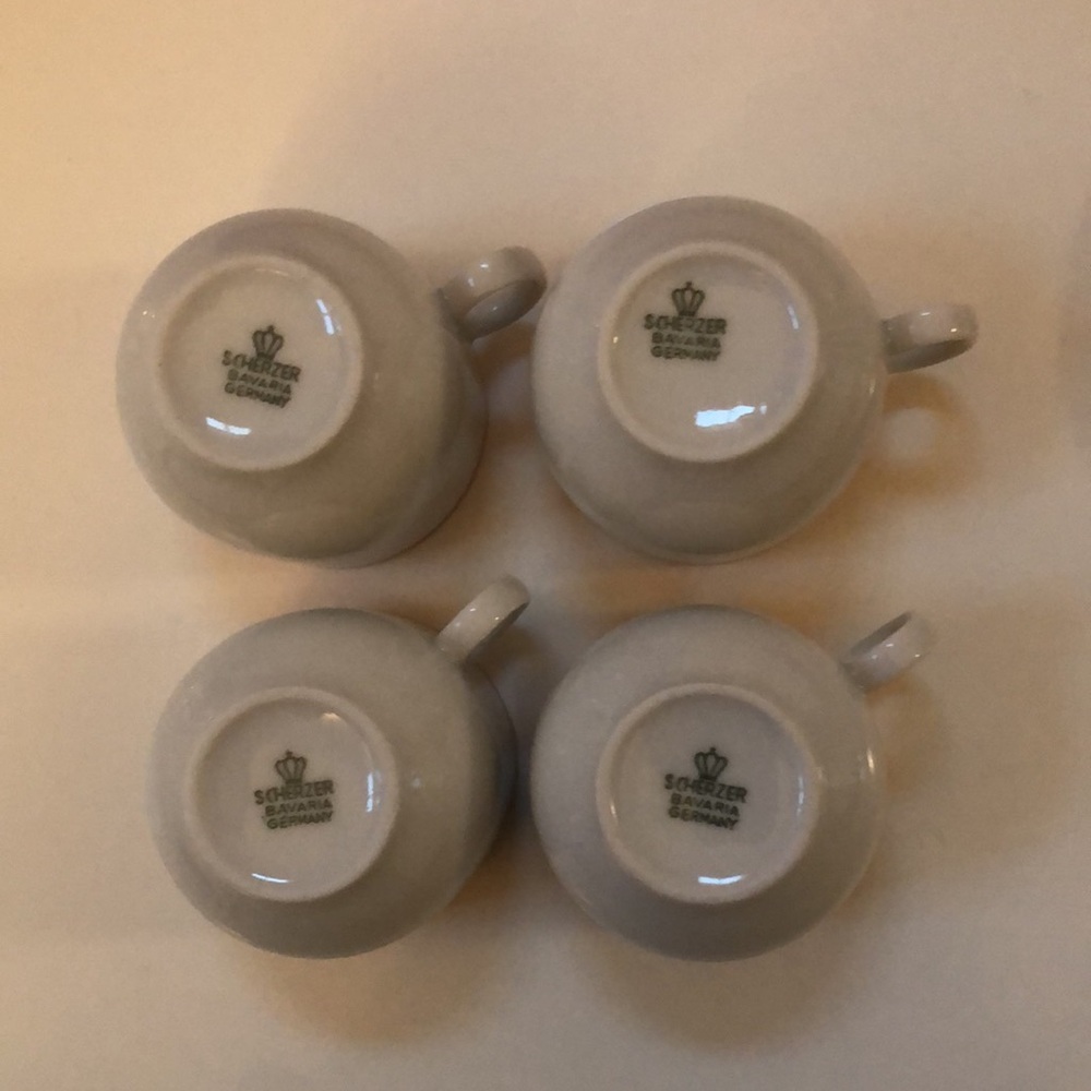 Vintage - set of 4 espresso cups and saucers - Picture 7 of 10